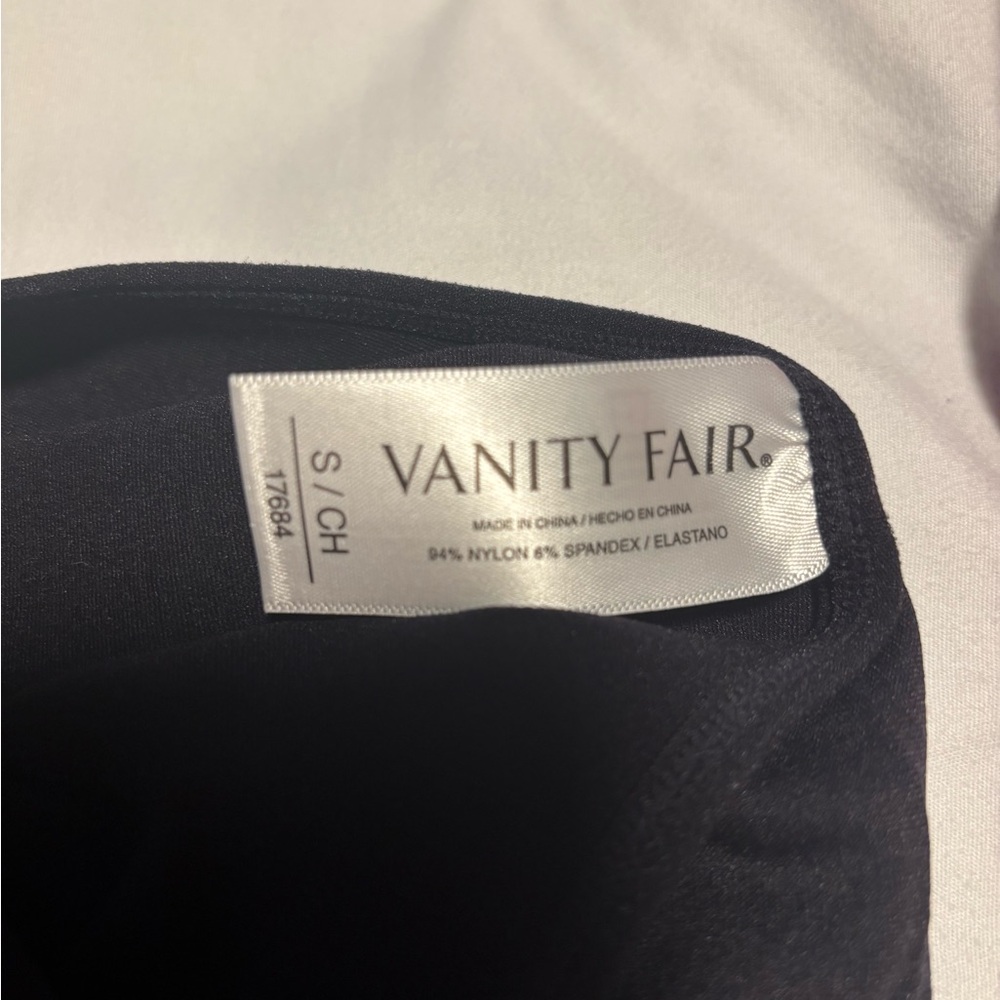 Vanity Fair Black Nylon Spandex Top